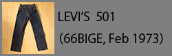 Levi's501(66bige197302)