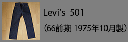 Levi's501(66single197510)